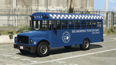 GTA 5 Online Polizei Gefaengnisbus